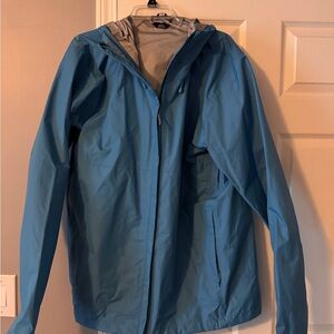 Patagonia Men’s Blue Hooded Rain Jacket